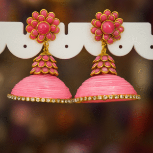 Pink Pacchi Jhumka