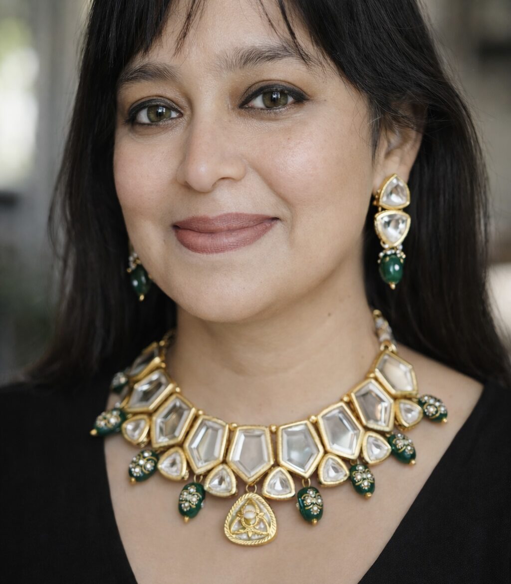 Mohini Double layer Gold Plated Kundan Jewellery