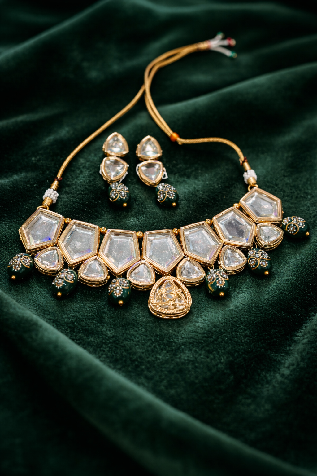 Mohini Double layer Gold Plated Kundan Jewellery - Image 2